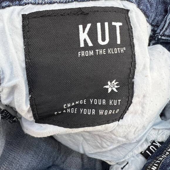 Kut from the Kloth Women's Blue The Madeline Boyfriend Shorts Size 4 Distressed - Picture 11 of 16